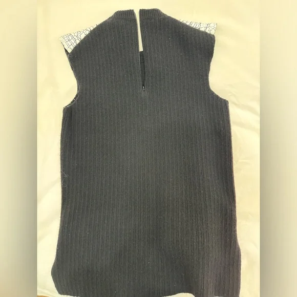 Balenciaga White Crackle Texture Tank Top